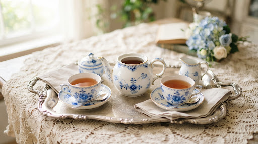 Porcelain tea set